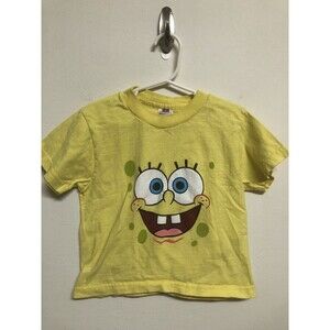 Vintage Underoos Child SpongeBob SquarePants Big Face T-Shirt Size Youth Small